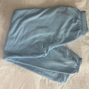 PrettyLittleThing Light Blue Fleece Sweatpants